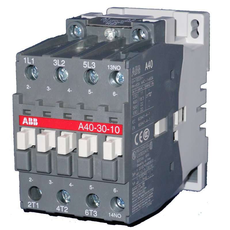 Контактор AX40-30-10-80 40А AC3 с катушкой управления 220-230В АС ABB 1SBL321074R8010