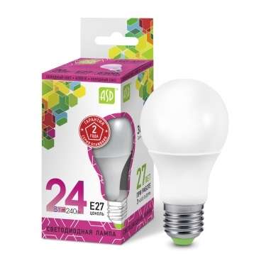 Лампа светодиодная LED-A60-standard 24Вт грушевидная 230В E27 6500К 2160Лм ASD 4690612014289
