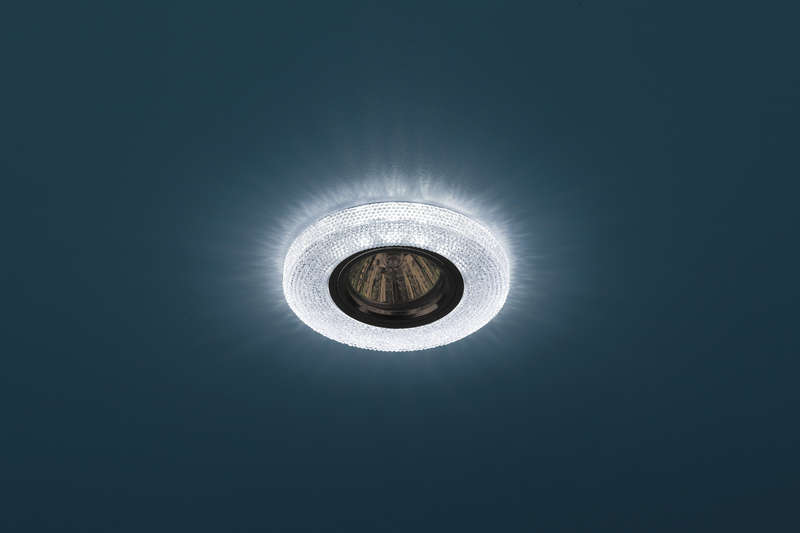 Светильник DK LD1 BL декор со светодиод. подсветкой GU5.3 220В 50Вт гол. ЭРА Б0018774