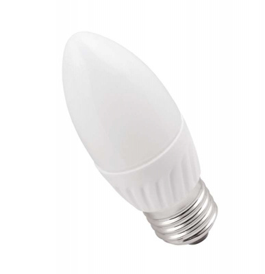 Лампа светодиодная ECO C35 5Вт свеча 4000К белый E27 450лм 230-240В ИЭК LLE-C35-5-230-40-E27