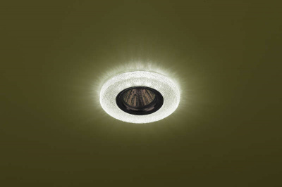Светильник DK LD1 GR декор со светодиод. подсветкой GU5.3 220В 50Вт зел. ЭРА Б0018777